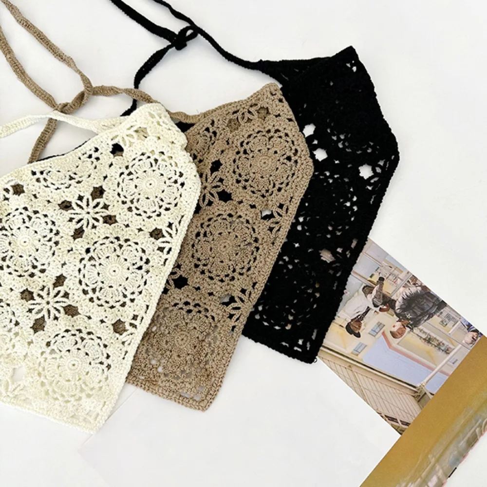 Crochet Floral Headband Turban Scarf for Women