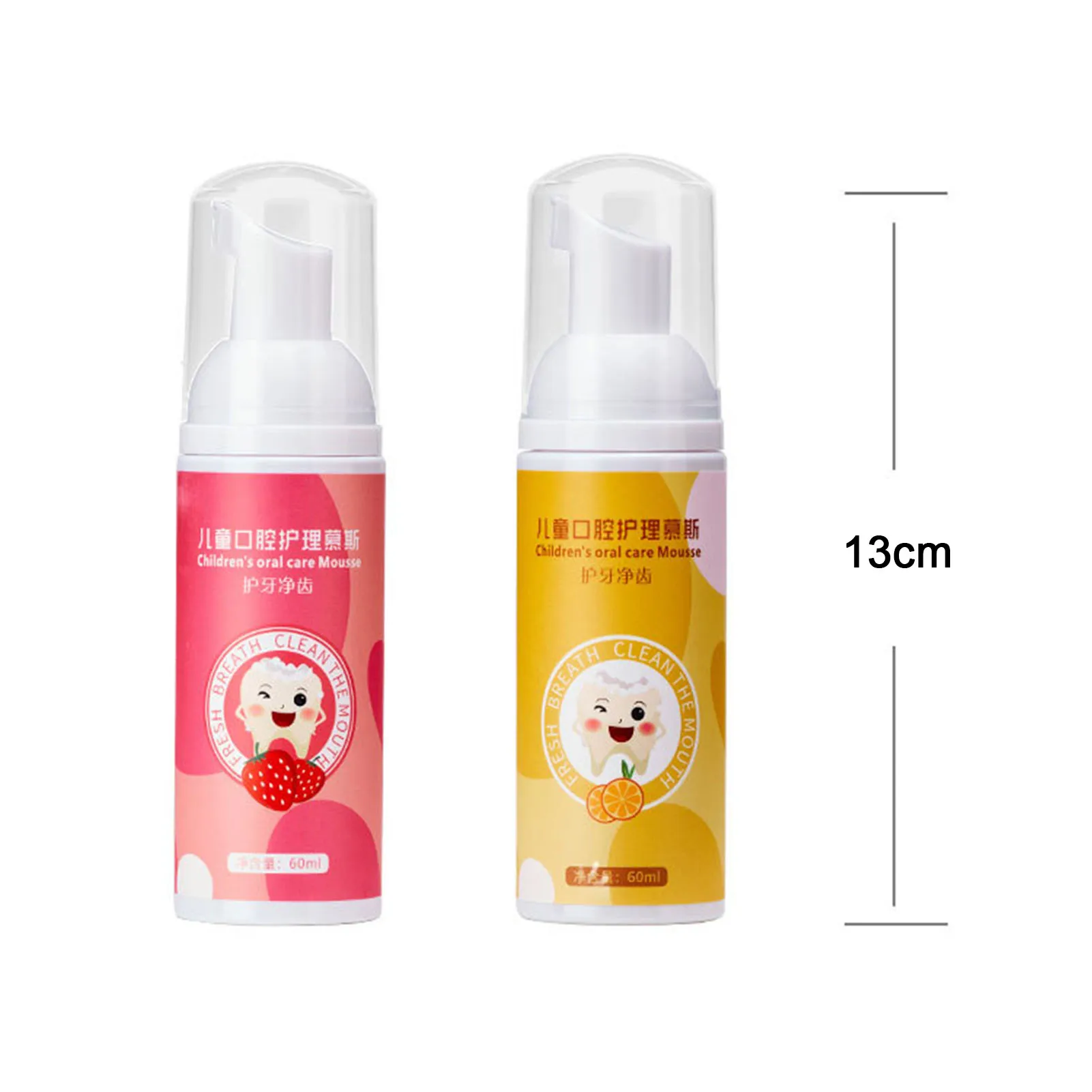 60ml Kids Foam Toothpaste Stain Removal Teeth Mouth Cleaning Tooth Toothpaste Paste Stain Care Whitening Dental Tool Baby Mousse