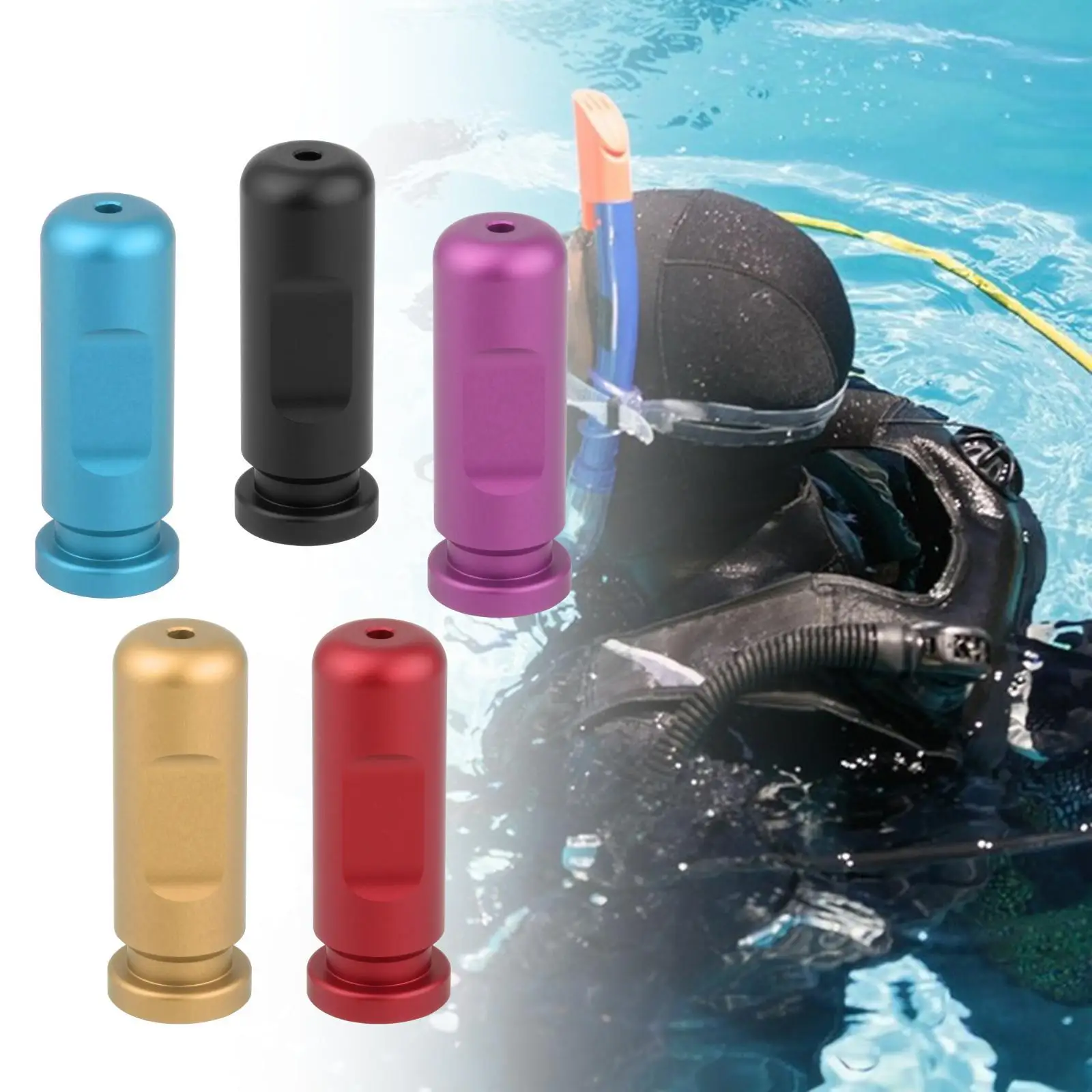 

Freediving Ear Equalization Aluminum Diving Auxiliary Practice Tool Diving Ear Pressure Balance for Underwater Snorkeling Diving