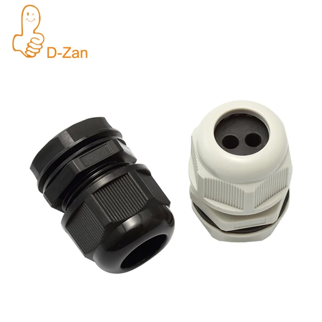 Glândola Impermeável Plástica do Cabo Multi Furos Nylon Branco Ip68 Furos
