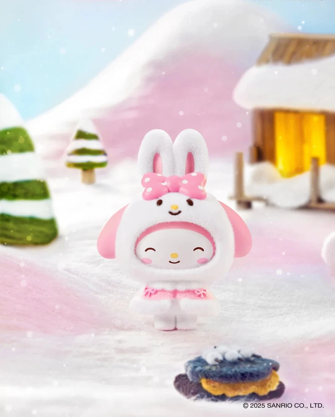 NEW Original Little Cape Series Blind Box Kuromi Kt Flocked Keychain Face Changing Fashion Toy Bag Charm Cute Christmas Gift