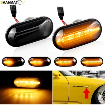 2pcs Dynamic LED Side Marker Lights Turn Signal Car Accessories For Honda Prelude CRX S2000 Integra Fit Del Sol Acura Civic 1