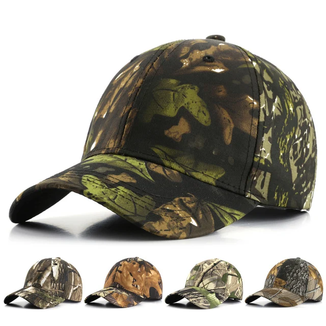 2023 New Outdoor Jungle Camouflage Tactical Cap Men Hunting Fishing Caps Baseball Cap Hunting Hat Cotton Dad Snapback Hats 1