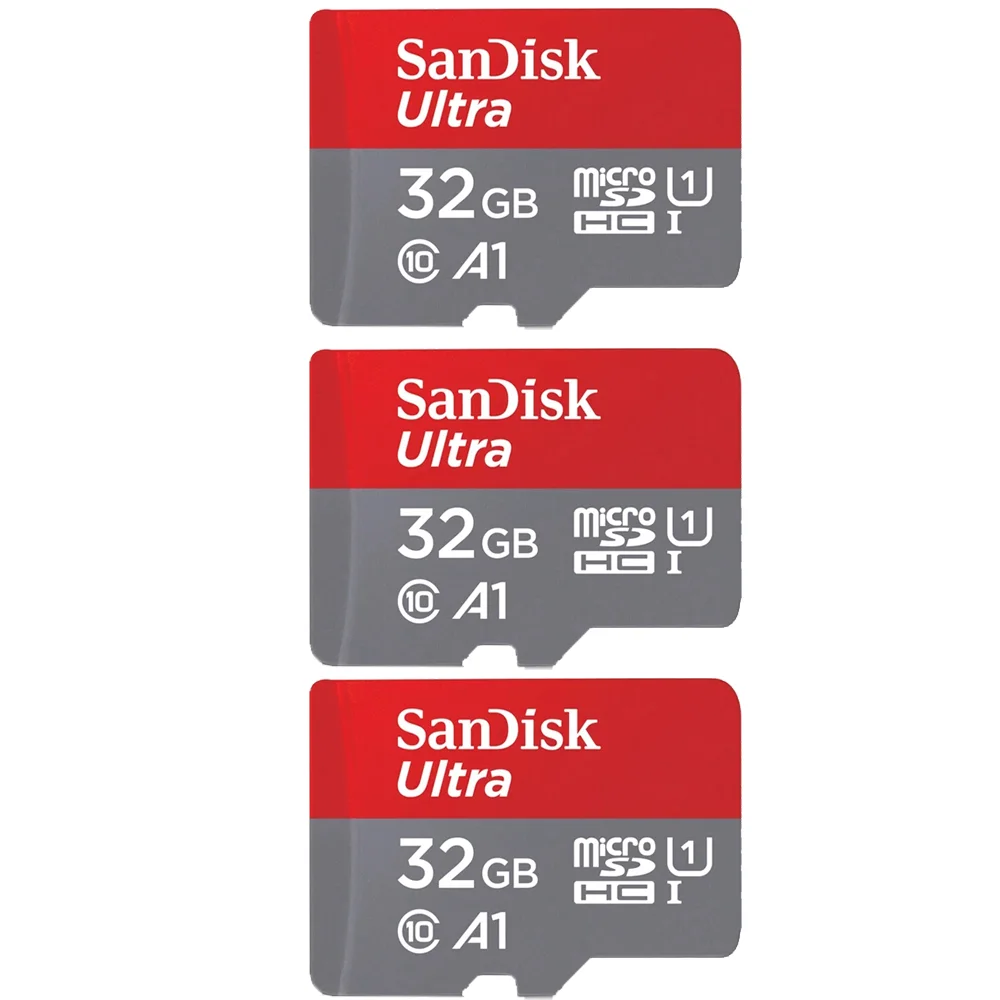 SanDisk 3 pcs sell 256GB micro SD A1 Ultra Memory Card SDXC UHS-I 120M/s 16GB 32GB 64GB 128G 400G 512G 1TB TF Card carto memoria 4gb sd card Memory Cards