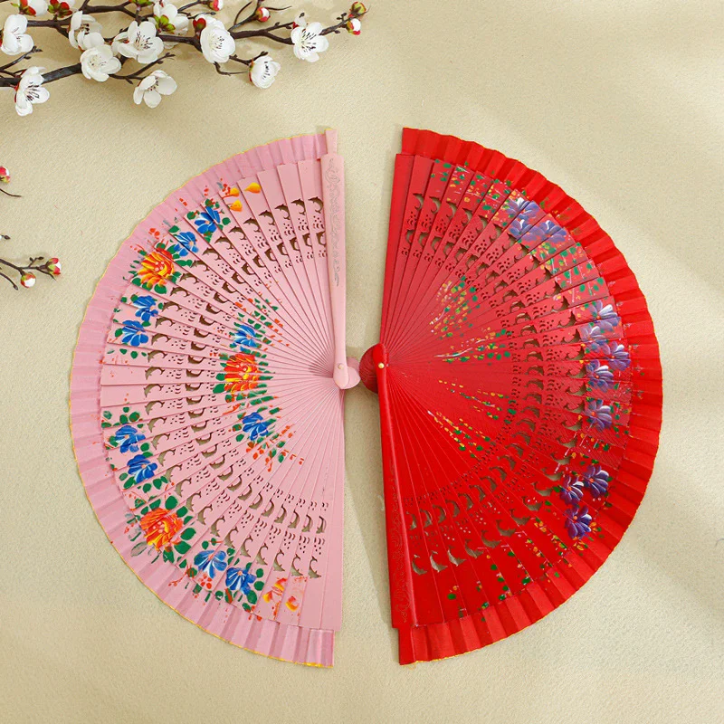 Folding Fan Hand Fan Wooden Hand Fan Spanish Wood Folding Fan For Women