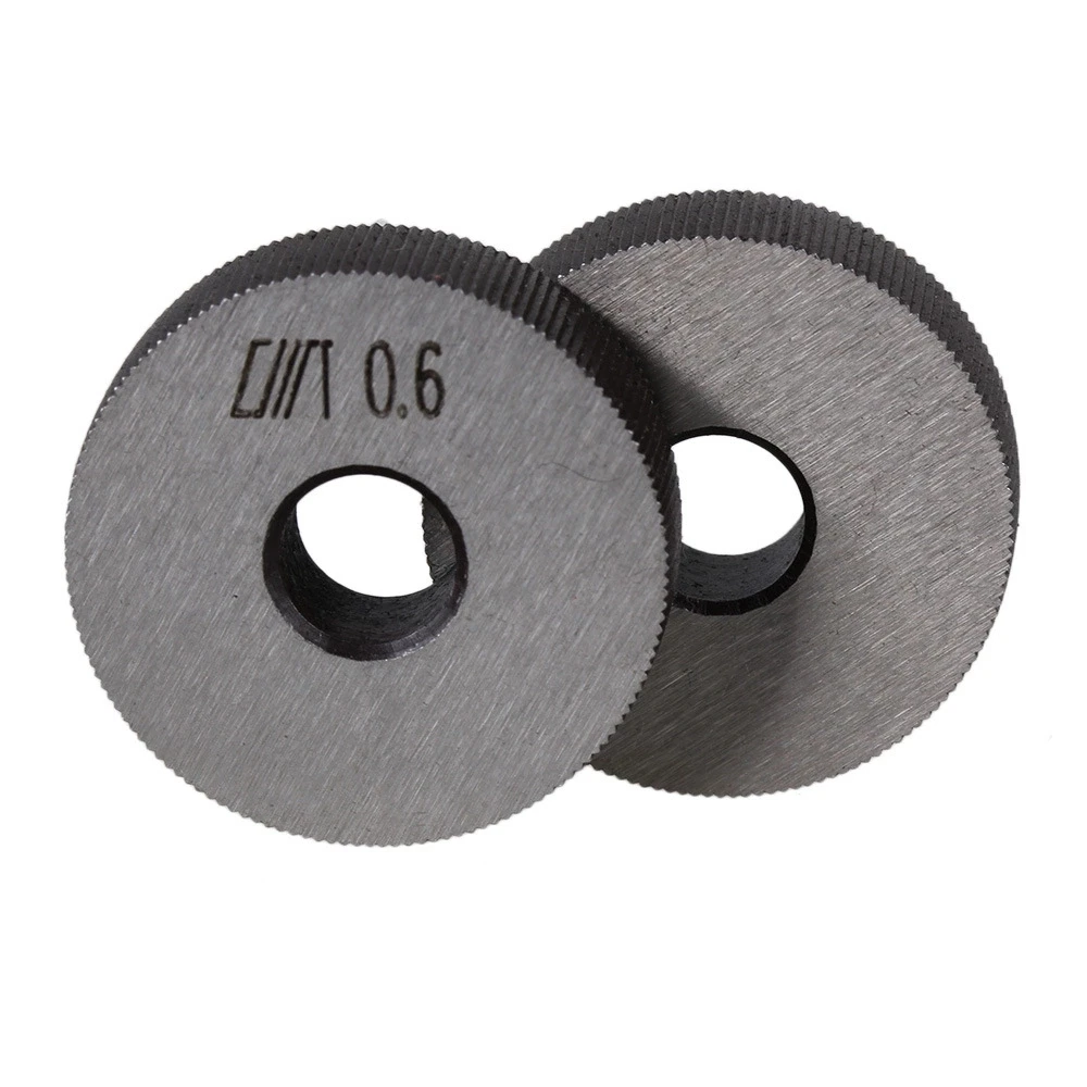 2x Single Straight Knurling Tool 8 x 28mm Linear Knurl Tool Wheel 0.6mm Pitch