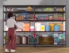 Wide Storage Shelves 70.9" H Wire Shelving Unit Load 1600 LBS 5 Tier Metal Shelving for Storage Rack Heavy Duty M 6