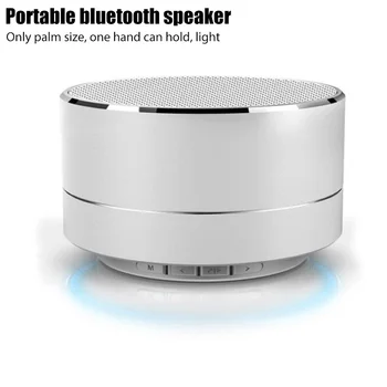 Bluetooth Speaker Portable Outdoor Waterproof Noise Reducting Music Sound Box Aluminum Alloy Small Soundbar 1