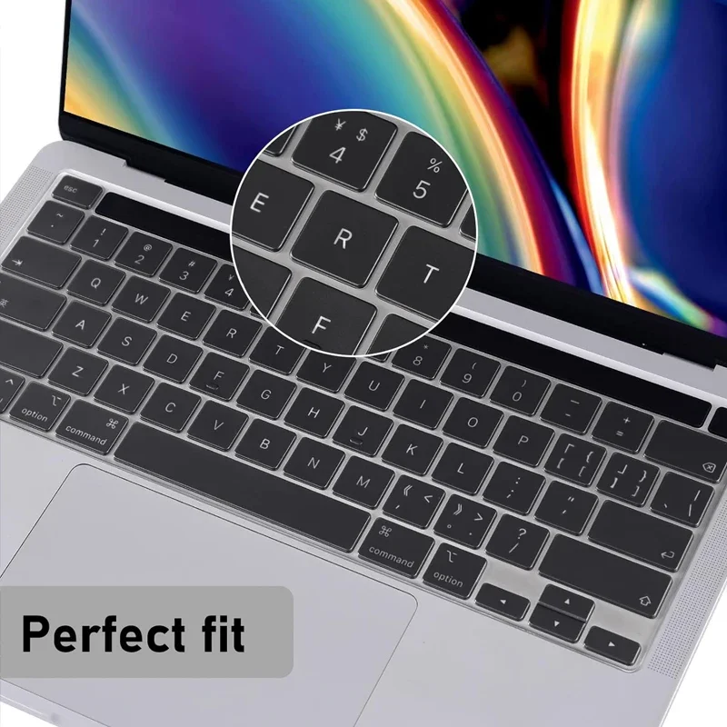 Keyboard Cover Ultra Thin Compatible With 2023 MacBook Pro 13 inch 2022-2020 M2 M1 A2338 A2289 A2251 & Pro 16 inch A2141 2019