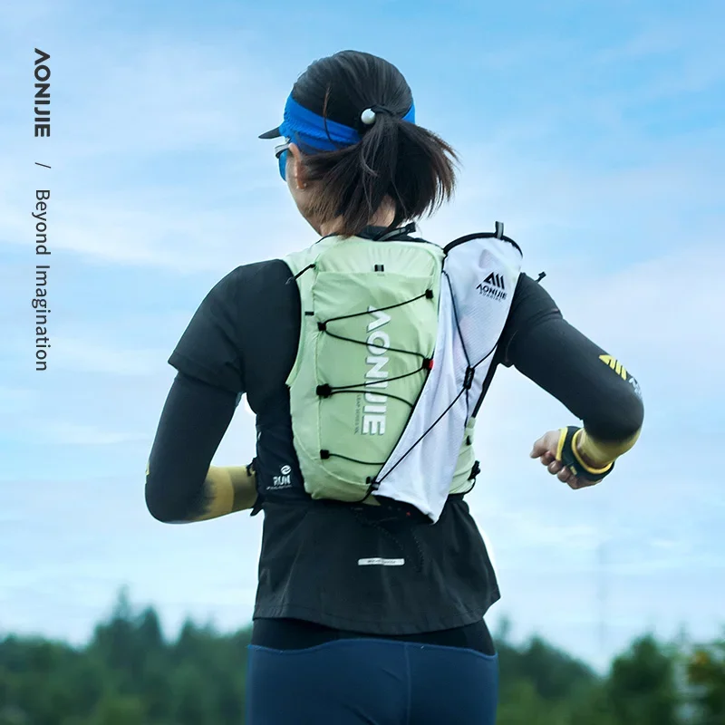 AONIJIE C9116 Hydration Vest Backpack 10L Fits 6.8 Inch Phones Lightweight Hydration Pack for Trail Run Race Marathon 6