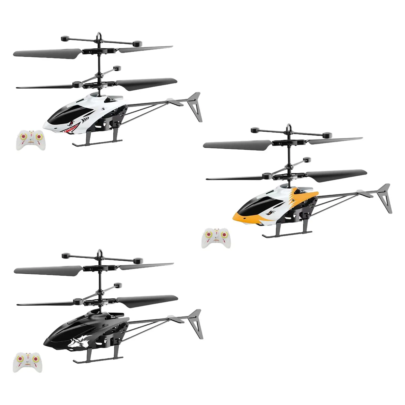 Mini RC Induction Helicopter Toy 2CH Educational Battery Plastic for Kids