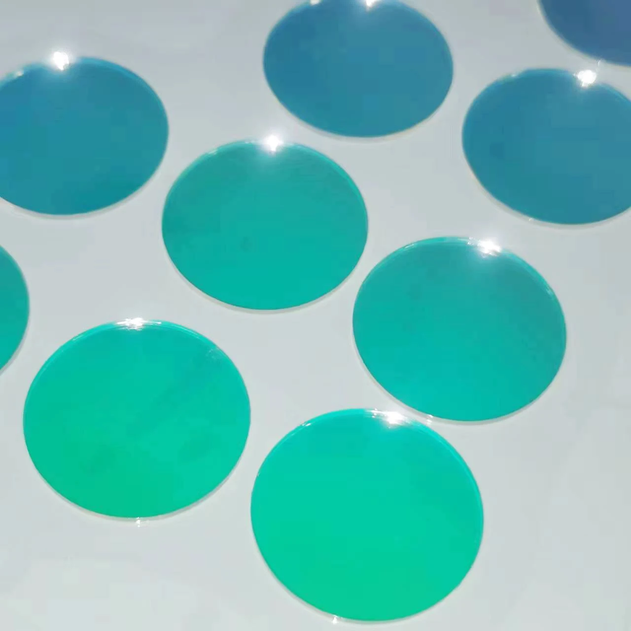 570NM Narrow Bandpass Filter Round Dia. 10/17/25mm Thick 1.0MM High Transmittance Mirror Glass 1PCS 2