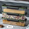 Pasta Container Seal Food Grade Nonstick Pasta Keeper Heat Resistant Airtight Vegetables Fruit Storage Box for Dorms Kitchen 2