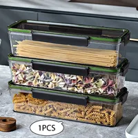 Pasta Container Seal Food Grade Nonstick Pasta Keeper Heat Resistant Airtight Vegetables Fruit Storage Box for Dorms Kitchen 2