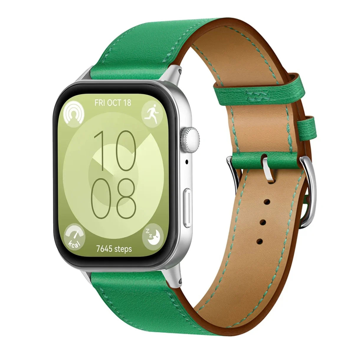 Premium PU Leather Sport Wristband Bracelet - Universal Smartwatch Replacement Strap