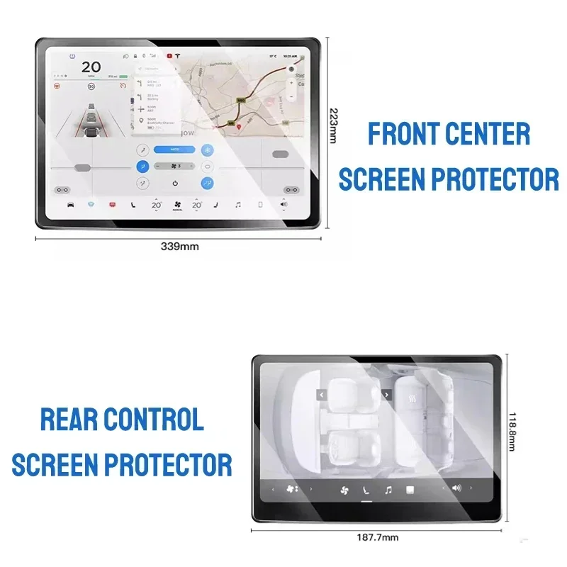 GAFAT Tesla Model 3 2024 2025 8 Film de Protection d'Écran Arrière, Model 3  Highland 2024 Film en Verre Trempé pour 8 Touchscreen Écran de  Divertissement Arrière, Anti-chocs, 9H Anti-Rayures : 