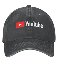 YouTubed Logo Baseball Cap American Video Streetwear Unisex Men Hip Hop Hats Designer Hiking Fishing Snapback Cap Gift Idea 1