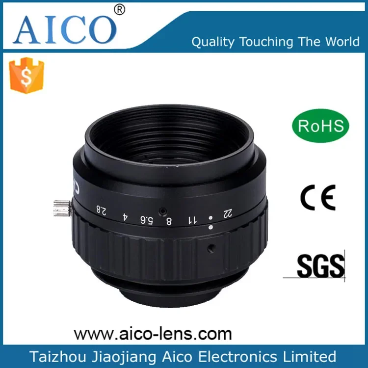 이미지 크기 43.2mm F2.8 4k7u 0.1X M37xP0.75 V-마운트 40mm 컴팩트 라인 스캔 카메라 렌즈