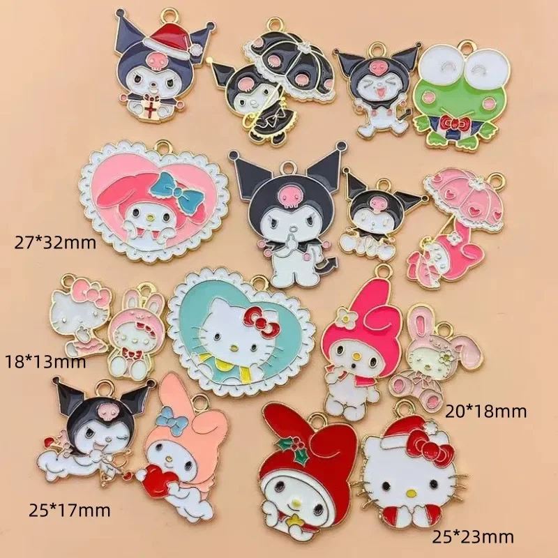 

10pcs Alloy Drop Oil Pendant Earrings Charm Jewelry Accessories DIY Handmade Cartoon Animal Charms Jewelry