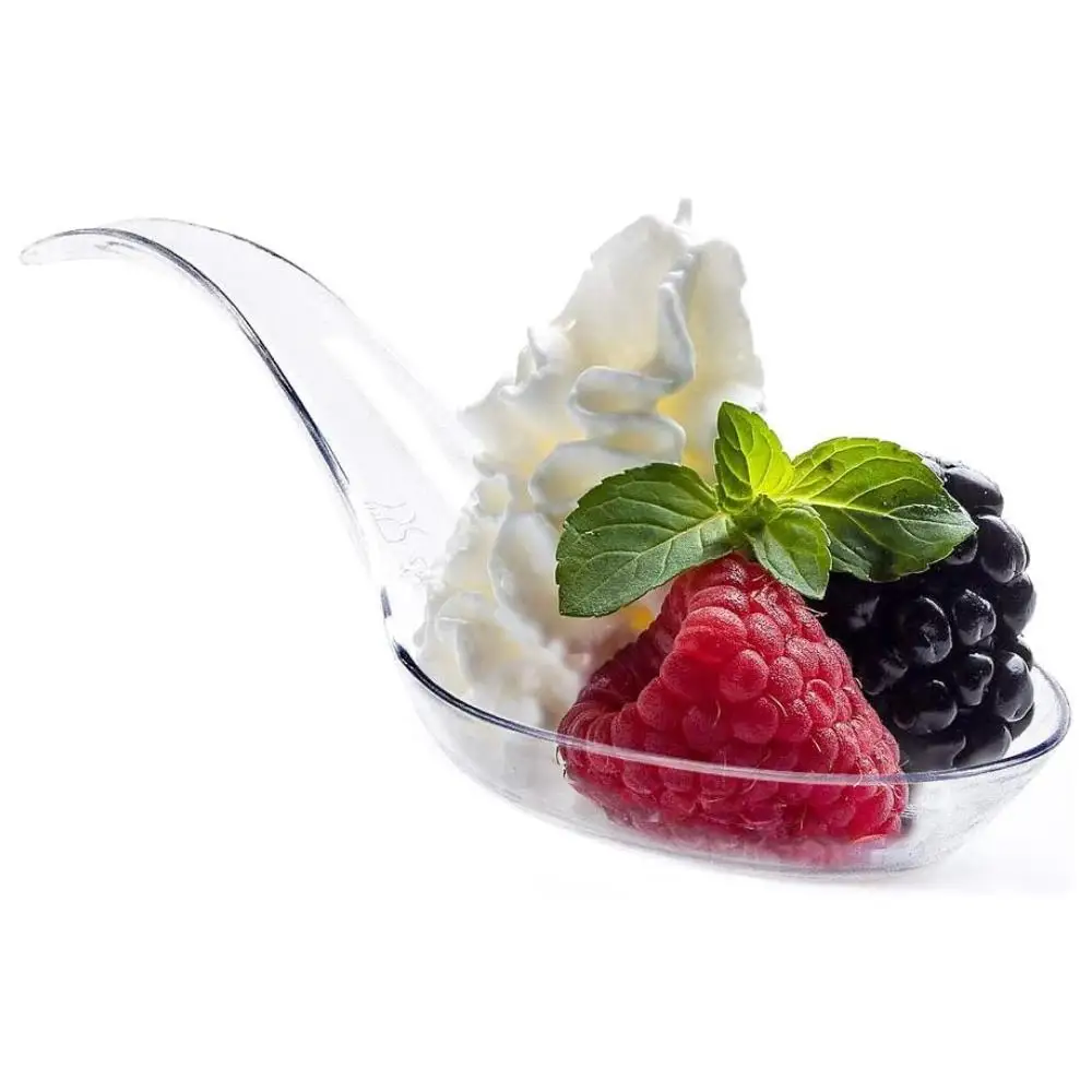 Appetizer Spoons-Tasting Spoons -50 count- Disposable Clear Plastic-Ideal for Appetizers, Desserts, Dips, Sauces and More!