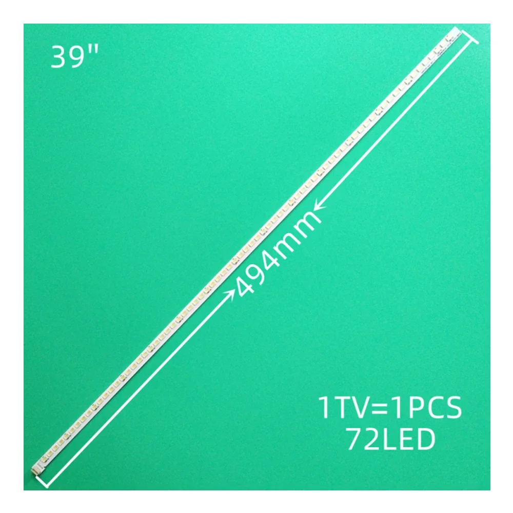 LED Ʈ  72LED 494mm, TCL L39F2560, L39F2550E, LE39D8800