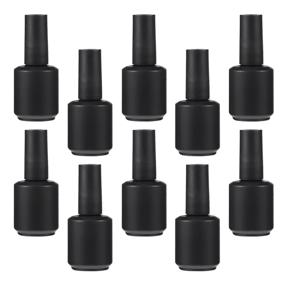

Nail Bottles Polish Empty Glass Gel Bottle Brush With Containers Refillable Diy Clear Vials Holder Vails For Art Storage Makeup