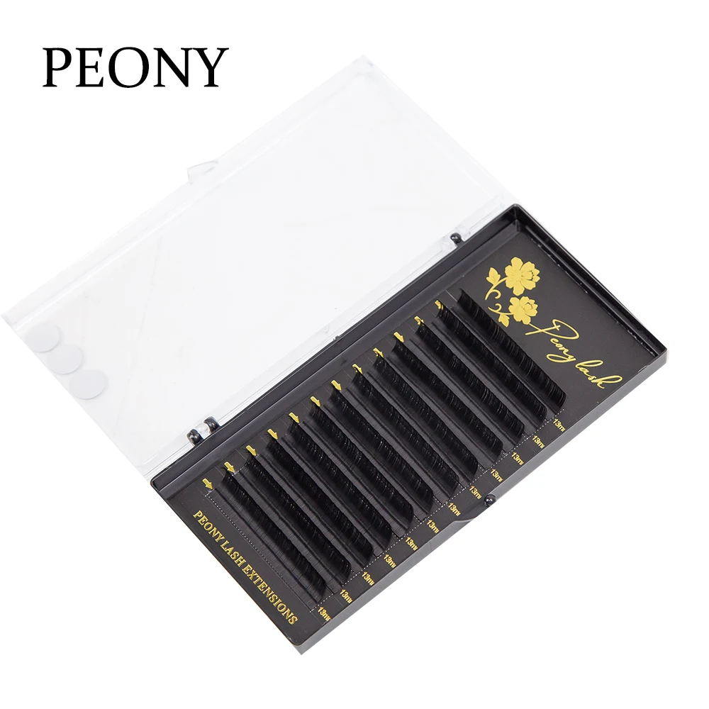

PEONY Fuax Mink Classic Eyelashes Beauty Makeup Professional Korea PBT Soft Volume Individual False Eyelash Extension Supplies