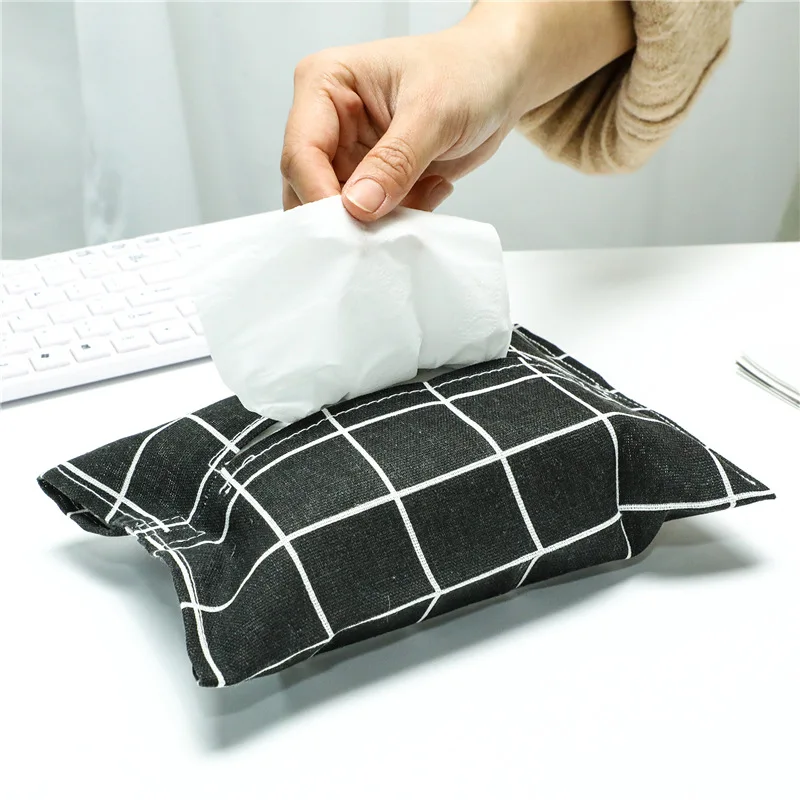 Japanische Stoff-Baumwoll- und Leinen-Taschentuchbox Taschentuchbox für Auto-Toilettenpapiertasche  kreative Taschentuchtasche