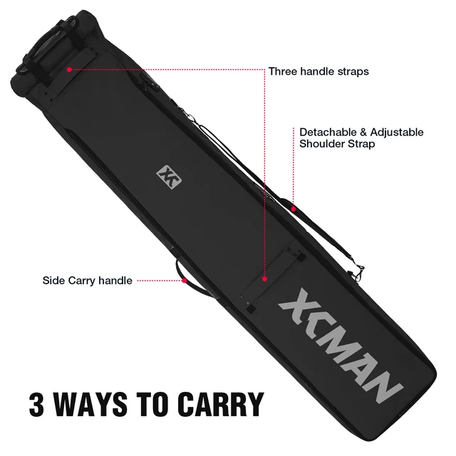 Borsa Per Snowboard Con Ruote - Regolabile, Impermeabile, Protezioni ABS, Per Viaggi Aerei - Foto 12