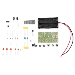 Stereo Digital Tuner Radio Kit with AM/FM Bands and DIY Assembly (Button style 1)