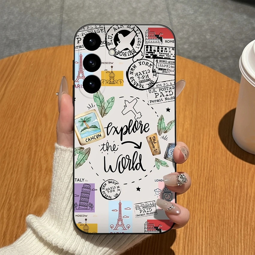 Abstract Art Pattern Soft Matte Silicone Phone Case - High-Quality Bumper Shell