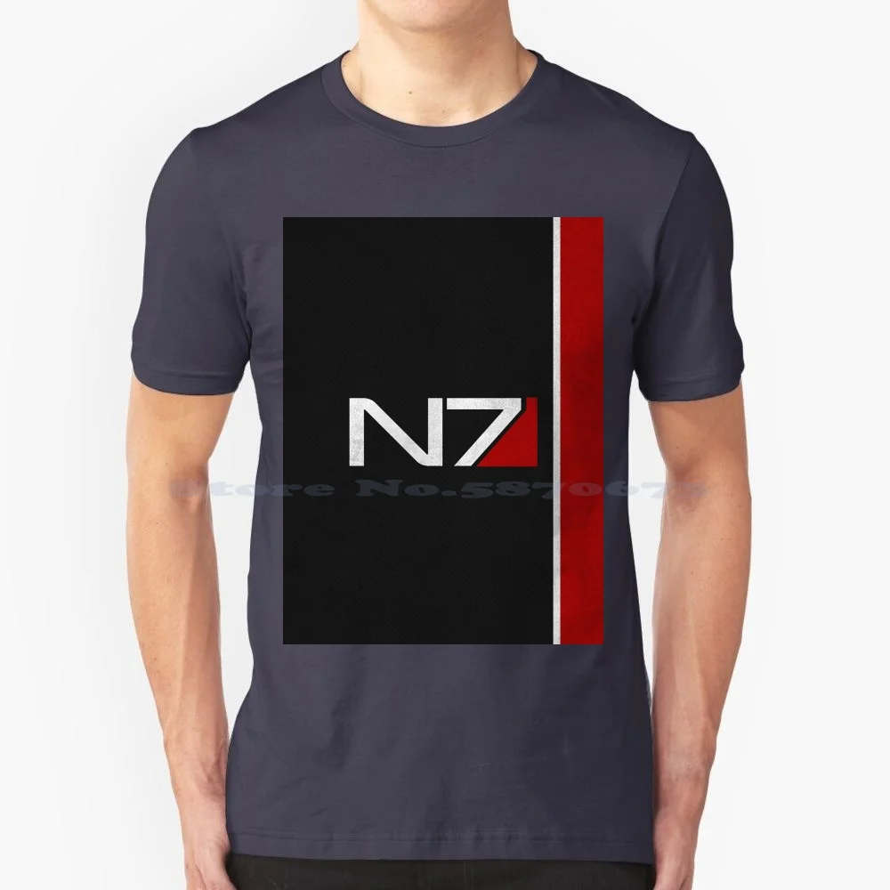N7 Iconic Design T Shirt 100% Cotone Tee N7 Mass Effect Games Gaming Andromeda