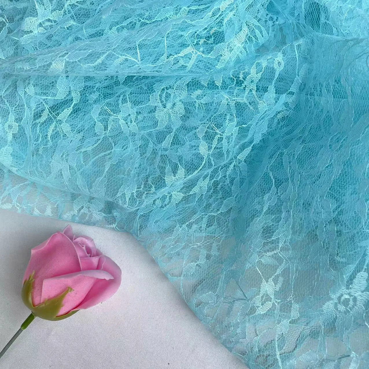 

Transparent Lace Jacquard Tulle Roll Lightweight Gauze Fabric Mesh Cloth Polyester Mesh Girl Puffy Skirt Party Wedding DIY Decor