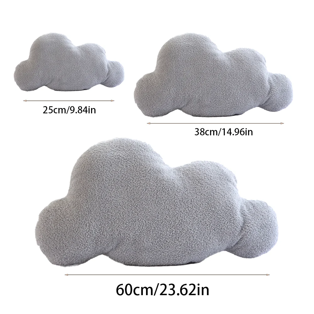 Super Soft Cute White Cloud and Dark Cloud Plush Toys Bedding Sofa Cute Home Throw Pillow Stuffed Plush Toys Gifts Home Decor