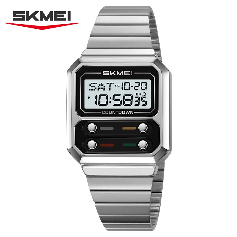 Luxury Waterproof Shockproof Mens Wristwatches Countdown Stainless Steel Digital Watch For Men Relojes Para Hombre_voghion.com