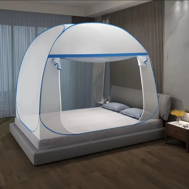 0.9-1.8m Style moderne étudiant dortoir lit superposé porte simple moustiquaire ménage Installation gratuite pliable yourte moustiquaire 6