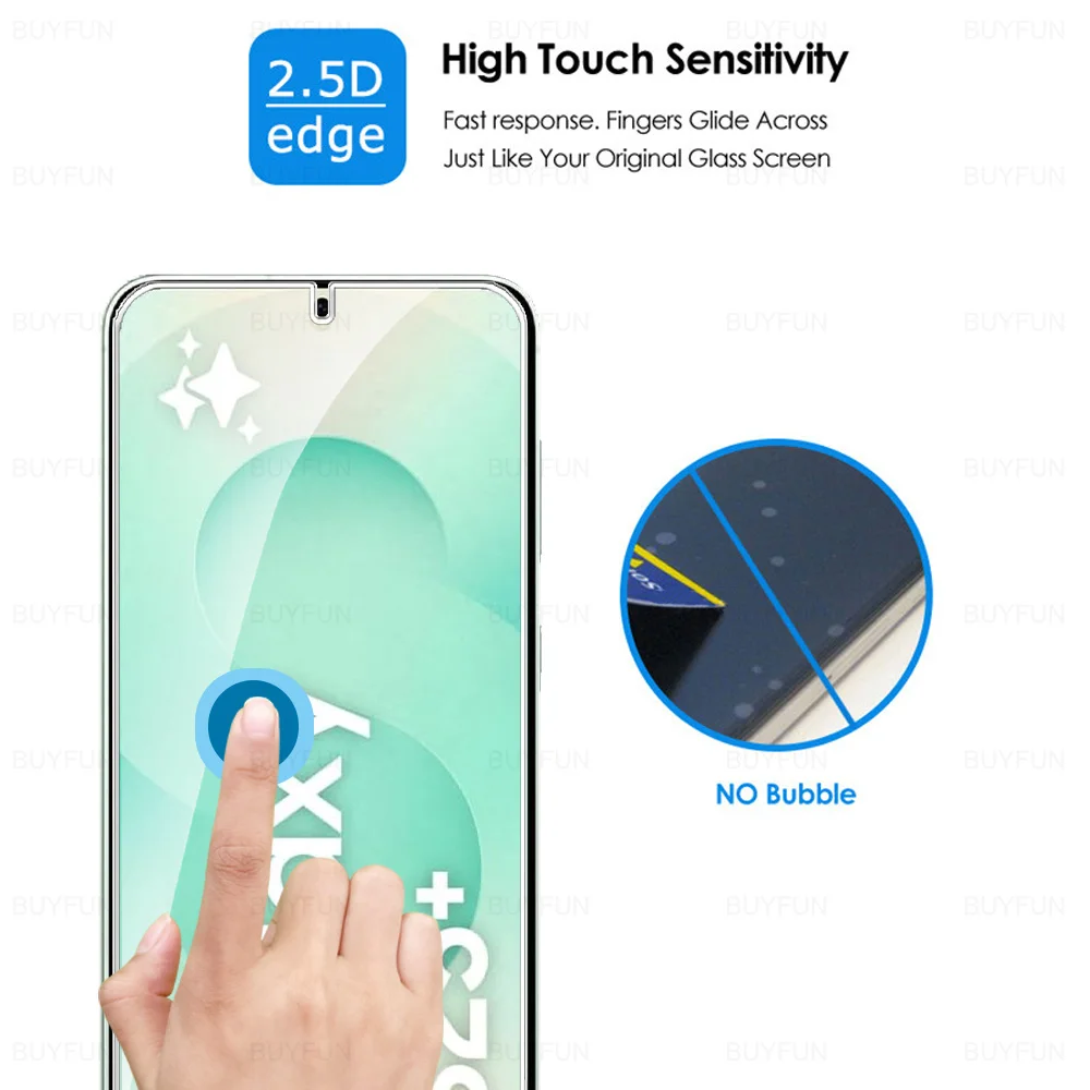 2-Pack Tempered Glass Screen Protector with Full Adhesive Cover