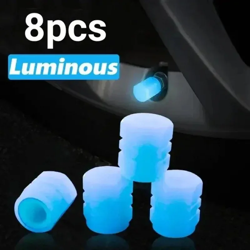 Luminous Valve Caps Set - Radiant Wheel Decoration