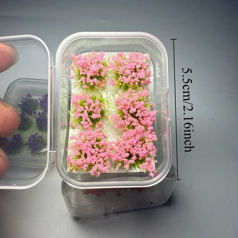 Six-Piece Mini Flower Clusters for Micro Landscapes and DIY Architectural Decor