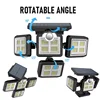 Solar Outdoor Light 122/333 LED Solar Security Flood Light with 3 Modes Adjustable Lighting Street Light for Garage Garden Patio 4