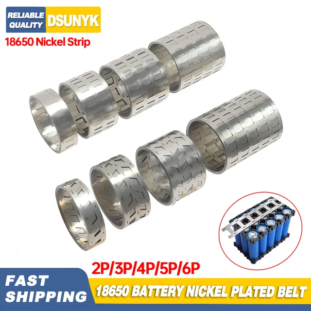 1/2/5/10M Nickel Plated Strip 2P-6P 0.15*27mm Nickel Strips For 18650  Lithium Battery Welding Tape Nickel Plating Belt