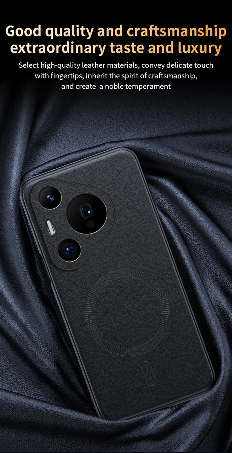 Für Huawei Pura 70 Fall Magnetische Leder Schild Abdeckung Für Huawei Pura 70 Hohe Qualität Anti-Fingerprint Nicht-Slip PC + TPU – Detail 8