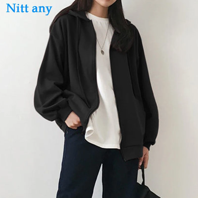 

Однотонный женский свитшот на молнии с капюшоном, куртка, супер Далянь, пуловер с капюшоном, свитшот, однотонный Свитшот