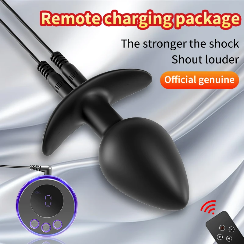 Electric Shock Anal Beads/Plug Vagina Male Prostate Massager Plug Dildo Stimulate Remote Control Butt Plug 18+ Adult Sex Toys
