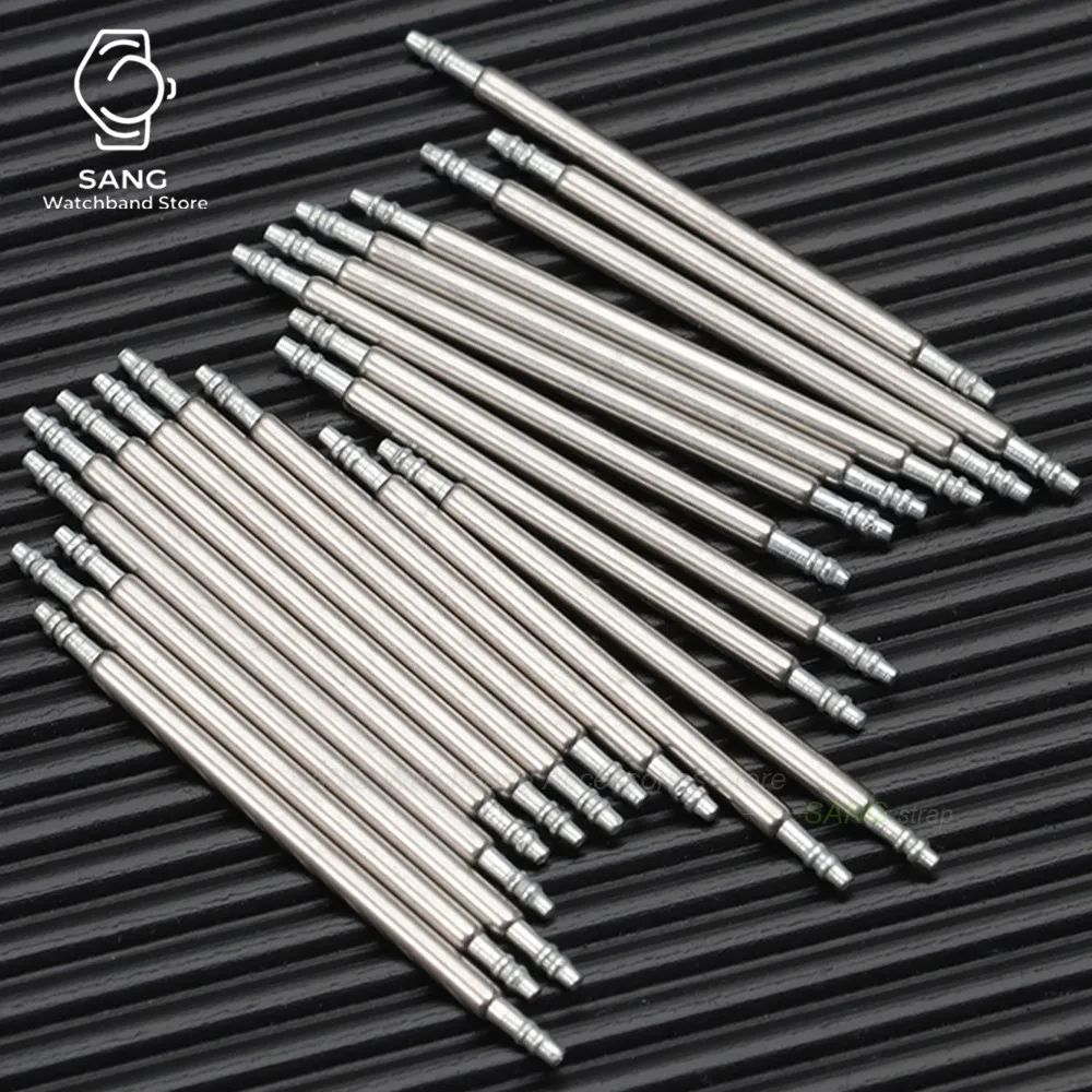 Stainless Steel Spring Bars Strap Link Pins Set - 20 Pieces, Various Diameters and Lengths