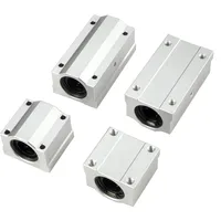 4 Pcs Scs 6/8/10/12/13/16/20/25/30 Uu/luu 3D เครื่องพิมพ์อลูมิเนียม Slider Linear Motion Ball แบริ่งสำหรับ CNC 3D เครื่องพิมพ์ Linear ท่องเที่ยว 2