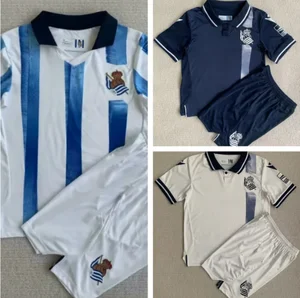 Real Sociedad de futbol Camiseta, Unisex Adulto, Blanco y Azul