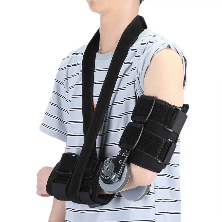 

Adjustable Hinged Elbow Brace Arm Fracture Protector Stablize Support Fixation Splint Arms Orthosis Elbow Joint Sling Recovery