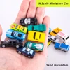 5pcs 1:150 N Scale Miniature Car ABS and alloy Vehicle Toys Architecture Building Layout For Children Birthday Gifts Collection 1