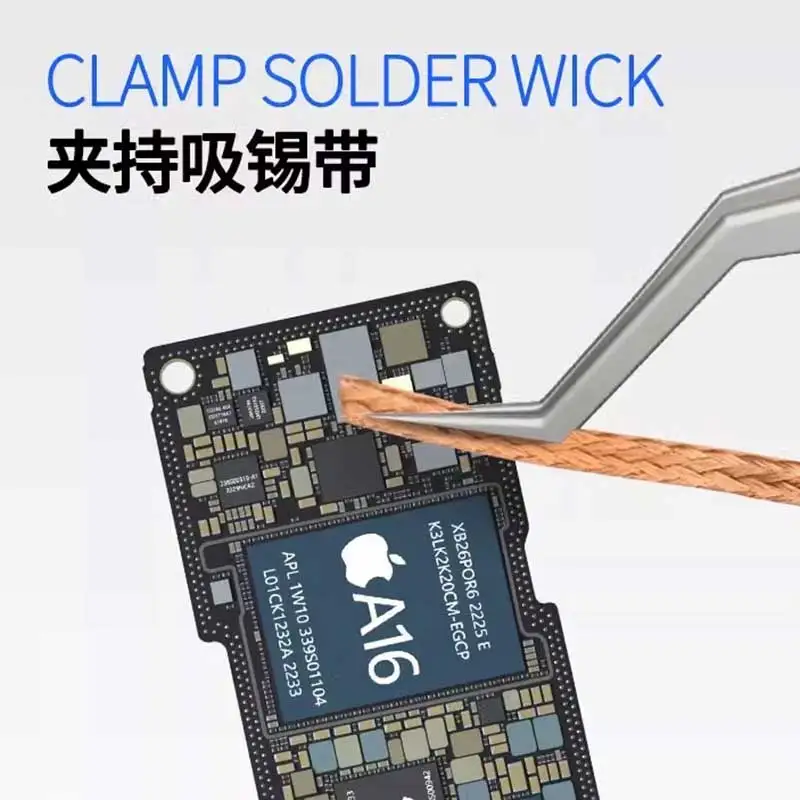 Tin Positioning Tweezers MECHANIC Aax-17 for Precise Clamping of Tin Wire Non-slip Wear-resistant Steel